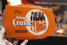 Used, RARE 1950s ASK FOR ORANGE CRUSH ART DECO EMBOSSED PAINTED METAL SIGN SODA POP for sale  Shipping to South Africa