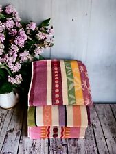 Vintage Retro 3 Small Bath Towels Beach Camping   Bright Colours for sale  Shipping to South Africa