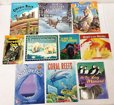Livros infantis sobre biomas animais lote de 10 ecossistemas habitats casas conjunto de sala de aula comprar usado  Enviando para Brazil