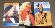 Lot de Carte Telephonique RARE Pamela Anderson, Marilyn Monroe et Lara Croft !!! d'occasion  Paris XV