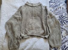 Oversized grey knitted for sale  PETERLEE