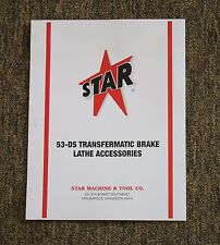 Star Machine 53-DS Transfermatic Heavy Duty Brake Lathe Accessories Catalog for sale  Shipping to Canada
