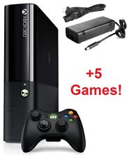 Usado, Paquete Microsoft Xbox 360 Slim E 250GB | ¡Consola, controlador, cables, 5 juegos! segunda mano  Embacar hacia Argentina