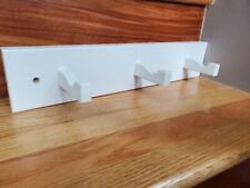 Rack de parede de madeira branco Ikea Kubbis com 3 ganchos comprar usado  Enviando para Brazil