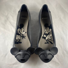 Sapatos de balé Disney Melissa Ultragirl III preto Mickey Minnie orelha rasos 5 comprar usado  Enviando para Brazil