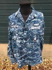 Usado, Camisa uniforme de trabalho naval camuflagem digital azul marinho edição genuína EUA nova sem etiquetas comprar usado  Enviando para Brazil