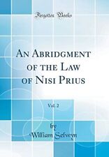 Abridgment law nisi for sale  UK