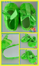 Bambino Scarpe Fluorescente Verde Luminoso Primo Battesimo Festa Pizzo Arco Pram for sale  Shipping to South Africa