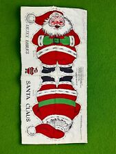 Almohada de Papá Noel vintage Valtex telas corte y costura de Navidad segunda mano  Embacar hacia Mexico