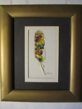 Vtg feather painting for sale  Fleetwood