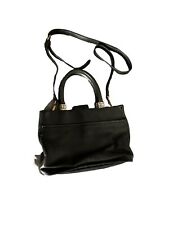 Used, Fossil Black Leather Handbag/Purse With Silver Accents-Authentic for sale  Shipping to South Africa