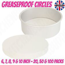 Greaseproof circles 10 for sale  CLACTON-ON-SEA
