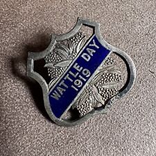 RARE VINTAGE WWI 1919 WATTLE DAY ENAMEL PIN BADGE STOKES & SONS MELB AUSTRALIA for sale  Shipping to South Africa