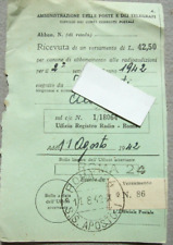 Sem.1942 antica ricevuta usato  Roma