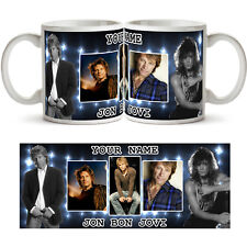JON BON JOVI PERSONALISED Ceramic Photo Mug Cup Tea Coffee Any Name Gift Idea for sale  BOURNEMOUTH