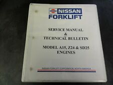 Used, Nissan A15 Z24  SD25 Engines Service Manual Technical Bulletin Manual for sale  Shipping to South Africa