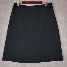 PETER NYGARD Skirt Women's 12 Black Mini A Line Lined Slit Zip Up Short Formal  for sale  Shipping to South Africa