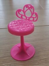 Vintage MATTEL BARBIE 1982 Swivel Bar Stool Chair HEIGHT 9.5cm Hot PINK for sale  Shipping to South Africa