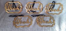 Gold metal wish for sale  MANNINGTREE