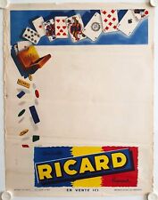 Affiche ricard jeu d'occasion  La Courtine