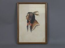 Watercolour native american for sale  MELKSHAM