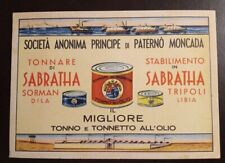 1930ca tonno sabratha usato  Solopaca
