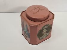 Vintage 1953 Queen Elizabeth II Coronation Bushells Tea Tin 1LB Pink Rare Philip for sale  Shipping to South Africa