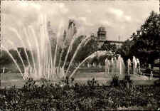 KARLSRUHE Wasserspiele 1958 frankowany i stemplowany pieczątką maszynową z zoo na sprzedaż  Wysyłka do Poland