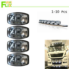 Fit Scania Volvo DAF MAN Caminhão 24v 9.5"" Jumbo Oval Preto ABS Spot Lâmpada + LED comprar usado  Enviando para Brazil