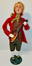 Usado, Bandolim Byers Choice Colonial Music Man Caroler 2015 casaco vermelho EUA comprar usado  Enviando para Brazil