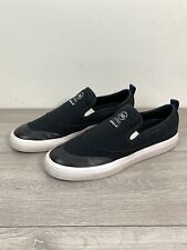 Used, Adidas Matchcourt Mens Slip On Canvas Trainers UK 9 Core Black Sneakers for sale  Shipping to South Africa