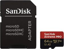 Tarjeta de memoria microSDXC SanDisk Extreme PRO 64 GB Micro SD V30 - SDSQXCY-064G-GN6MA segunda mano  Embacar hacia Argentina
