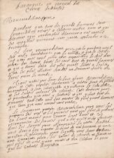 Manuscrit ca1650 ordre d'occasion  Angers-