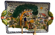 Prato de cerâmica português feito à mão com alças da Redondo por Olaria FLosa comprar usado  Enviando para Brazil