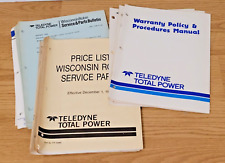 Wisconsin Robin Engine Parts Bulletins Price Lists Warranty Forms Teledyne  for sale  Shipping to South Africa