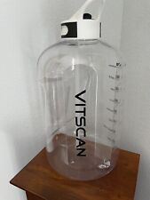 Botella de agua motivacional de 128 oz/1 galón con pajita con marca de tiempo segunda mano  Embacar hacia Argentina