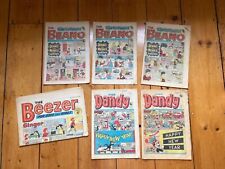 The Christmas Beano comic The Beezer  Dandy joblot 1970 1976 1977 1982 1983 1984 for sale  SALTASH