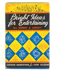 Antiguo 1935 Ideas brillantes para entretener a la señora Herbert B. Linscott ¡EX! segunda mano  Embacar hacia Argentina