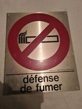 Plaque defense fumer d'occasion  Chamalières