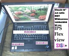 Notebook SSD Lenovo T601F ●FRANKENPAD● 15" novo brilhante☆ SXGA+ IPS Flexview T60 T61  comprar usado  Enviando para Brazil
