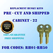 RH01-RH50. Pair of replacement keys for Husky tool box locks. Cut to your code. for sale  Shipping to South Africa