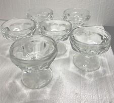 6 tigelas de sorvete vintage Libbey Panel Sherbet Glasses, usado comprar usado  Enviando para Brazil