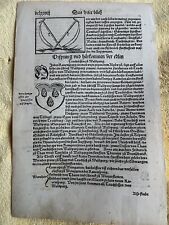 Buchseite cosmographia sebasti gebraucht kaufen  Remseck am Neckar