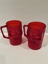 Conjunto de 2 canecas vermelhas Skull Unlimited comprar usado  Enviando para Brazil