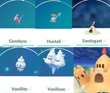 Usado, Huntail ou Gorebyss ou Palossand ou Vanilluxe pokemon trade go comprar usado  Enviando para Brazil