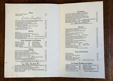 Vintage 1930 menus for sale  Beaufort