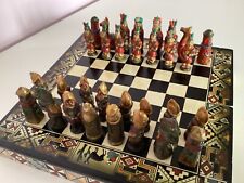 Used, Vintage Very Unusual chess set In Wooden Box see photos & details for sale  Shipping to South Africa