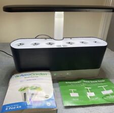 Sistema hidropônico AeroGarden Harvest Slim jardim interno luz de cultivo erva preto comprar usado  Enviando para Brazil