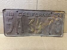 1934 california license for sale  Chicago