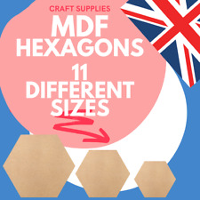 Wooden mdf hexagon for sale  Shipping to Ireland